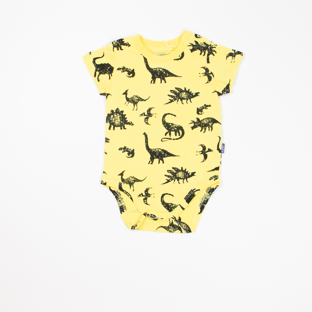 בגדי גוף  שרוול קצר לתינוקות בנים בצבעים צהוב ו שחור בהיר