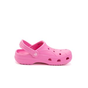נעלי קרוקס מקורי בצבע ורוד לבנות Pink lemonade  קלאסיקה מבית היוצר של קרוקס, קרוקס קלוג קלאסי נעל מאווררת, עם חורים באזור האצבעות ובחלק העליון עשויה מחומר הקרוסלייט -Croslite