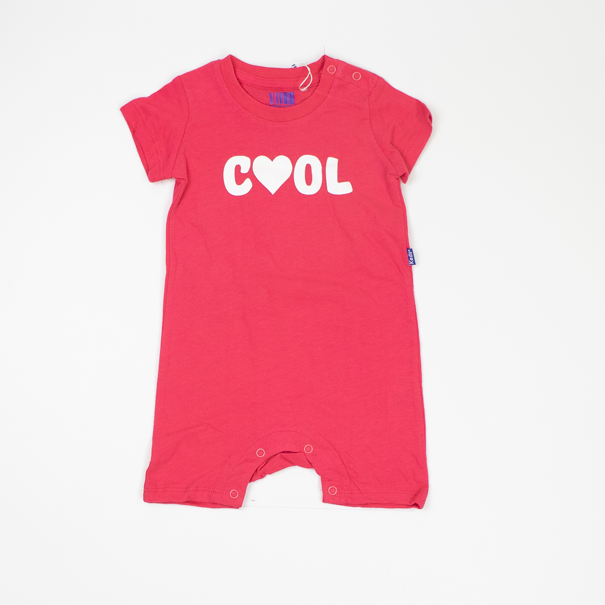 אוברול   שרוול קצר לתינוקות בנים בצבעים אדום בהיר ו שחור