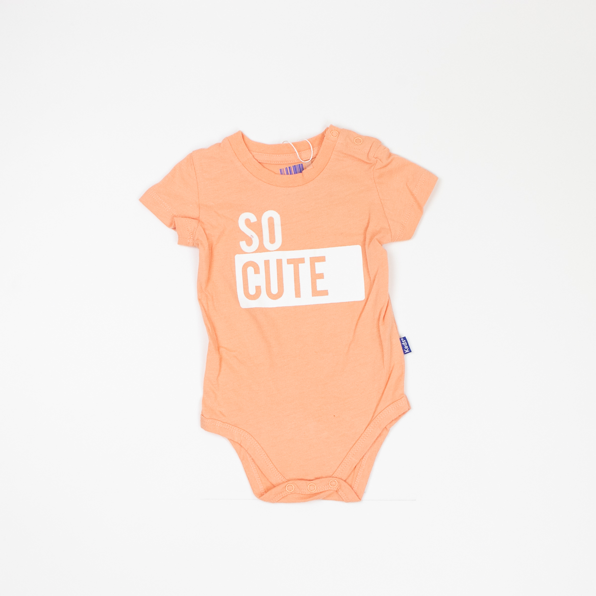 בגדי גוף   שרוול קצר לתינוקות בנים  בצבעים סגול בהיר וכתום בהיר