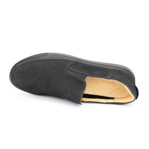 Darkwood DW-8546M0101-NU- נעלי סניקרס אלגנטיות מעור הפוך בצבע שחור