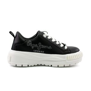 פפה-גינס P9834121 סניקרס לנשים , נעליי ספורט בצבע שחור לנשים ,הדגם הקלאסי של המותג פפה-ג׳ינססניקרס נעל ספורט , נעל בעיצוב הורס , סוליה רכה ונוחה 